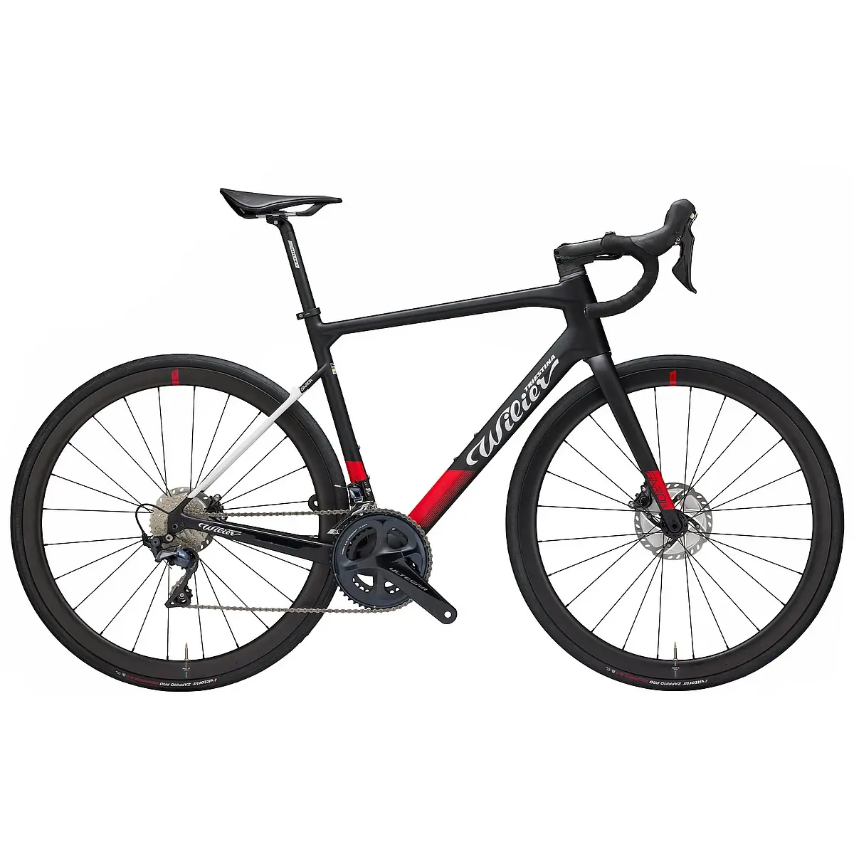 Wilier Garda Disc | Rennrad | schwarz-rot | 105 Di2 | NDR 38